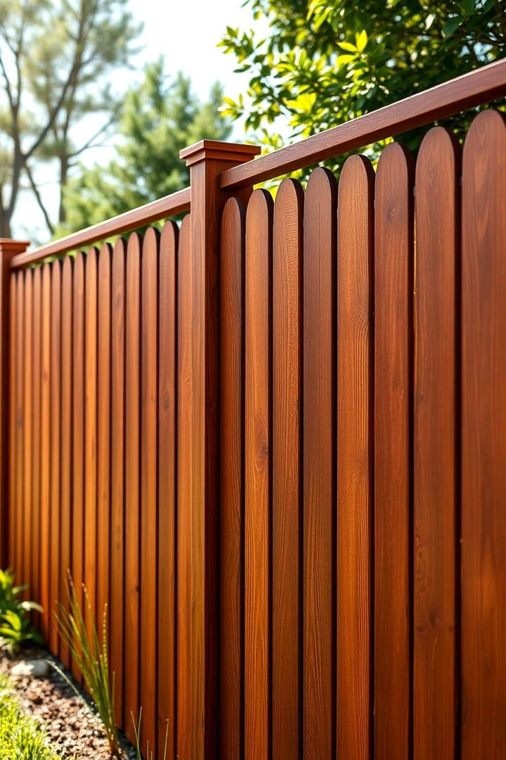 Rich Mahogany Hues - 30 Fence Stain Colors