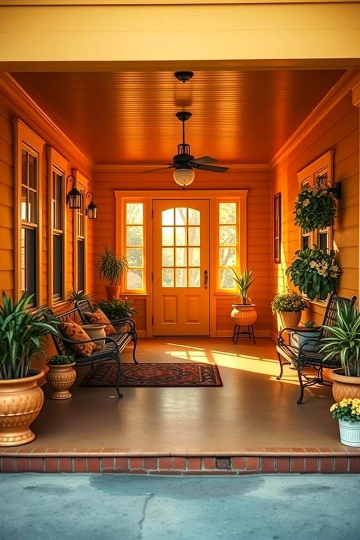 Rich Mustard for a Retro Vibe - 30 Porch Paint Colors