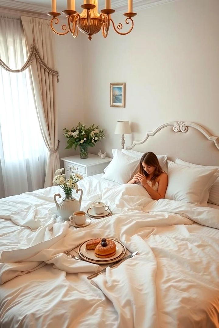 Romantic Breakfast in Bed - 30 20th Wedding Anniversary Ideas