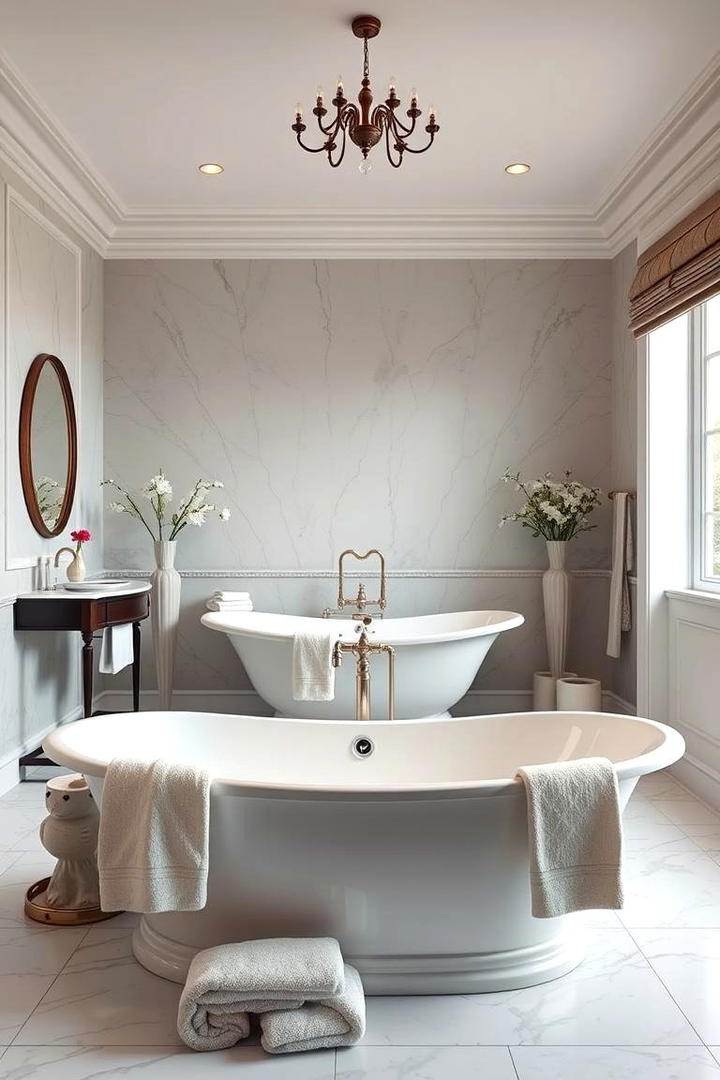 Romantic Freestanding Tub - 30 Romantic Bathroom Ideas