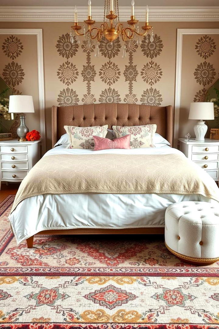 Romantic Rug Accents - 30 romantic bedroom ideas