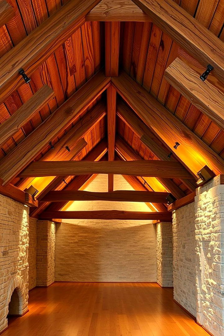 Rustic Attic Ambience - 30 Aesthetic Room Ideas With Led Lights