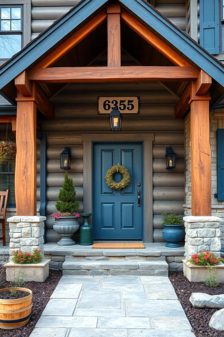 Rustic Blue Accents Charm - 30 Blue Exterior House Colors