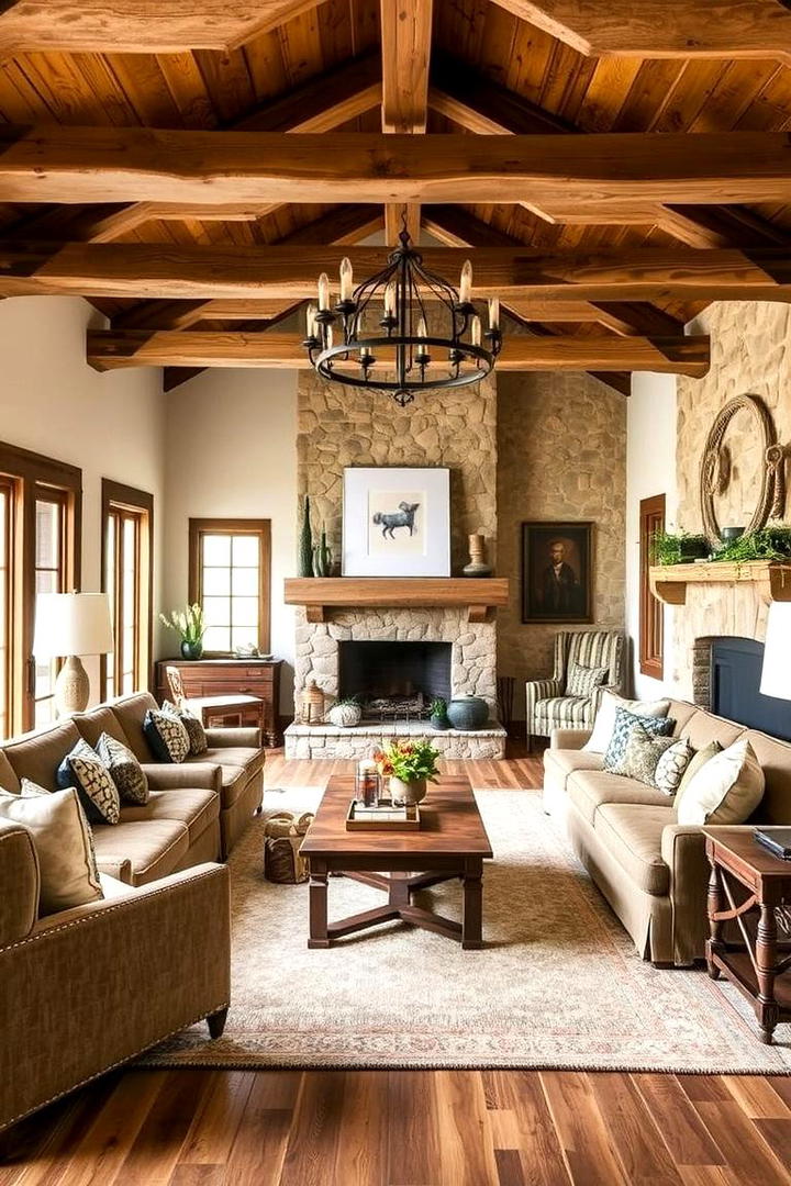 Rustic Charm Great Room - 30 Great Room Ideas