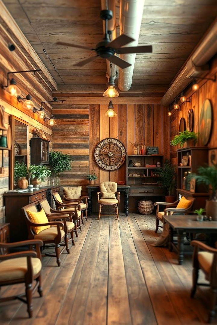 Rustic Charm Salon - 30 Salon Interior Design Ideas