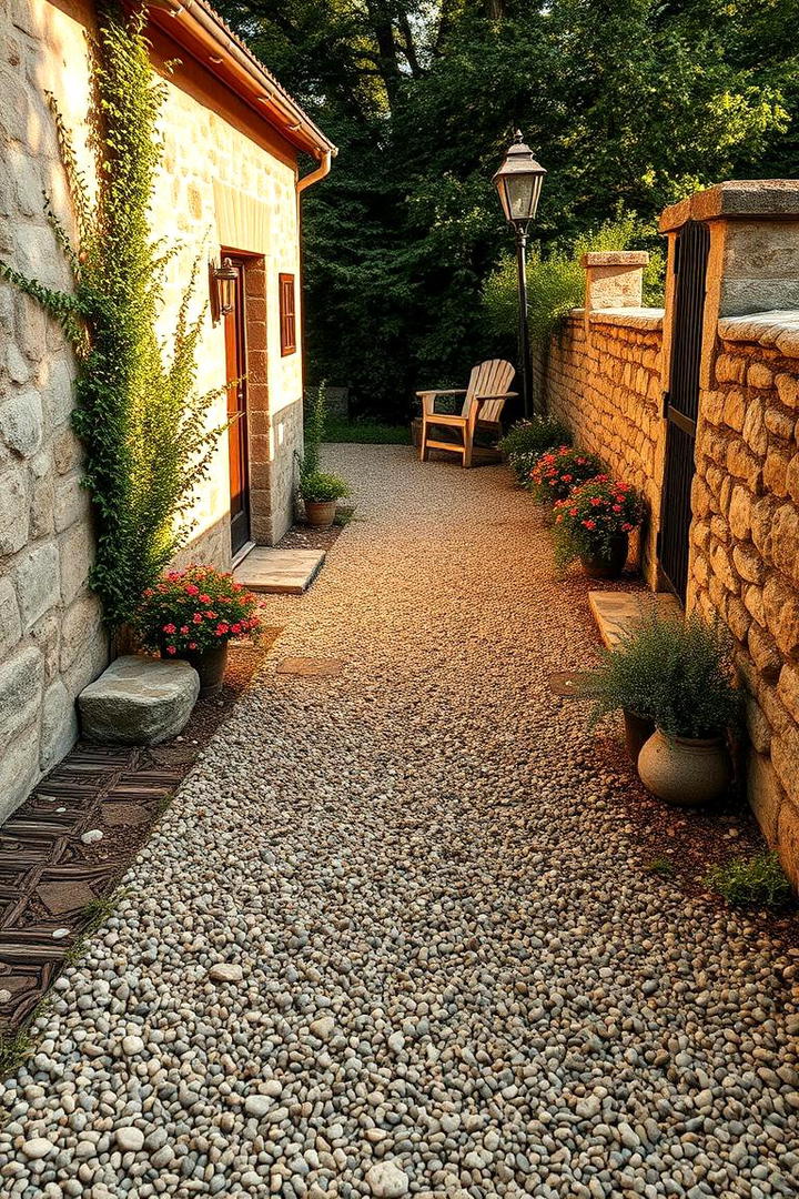 Rustic Cottage Gravel Pathway - 30 Gravel Driveway Ideas