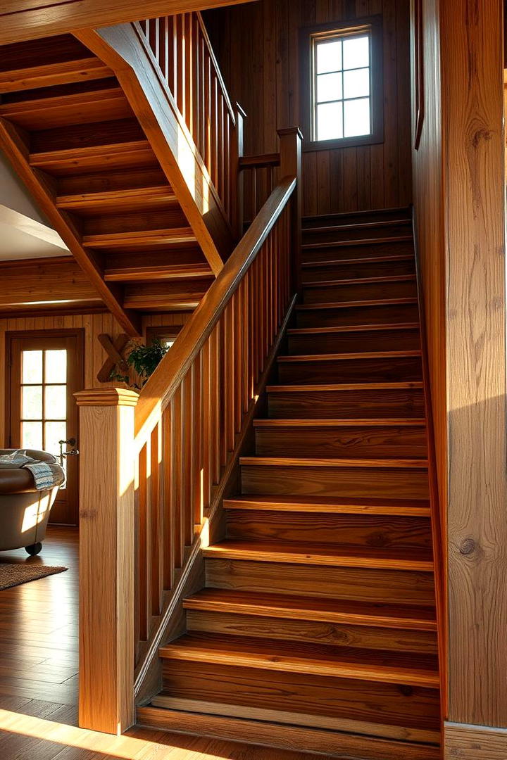 Rustic Elegance - 30 Wooden Staircase Ideas