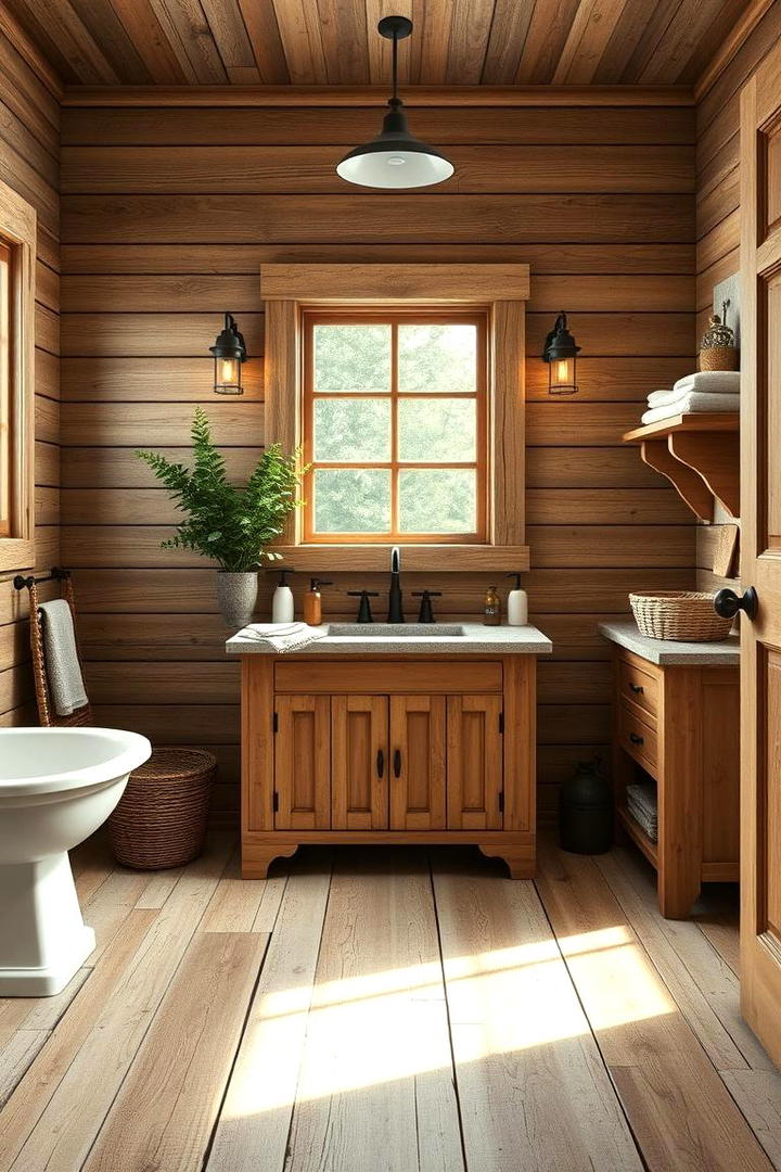 Rustic Farmhouse Bathroom - 30 Bathroom Decor Ideas