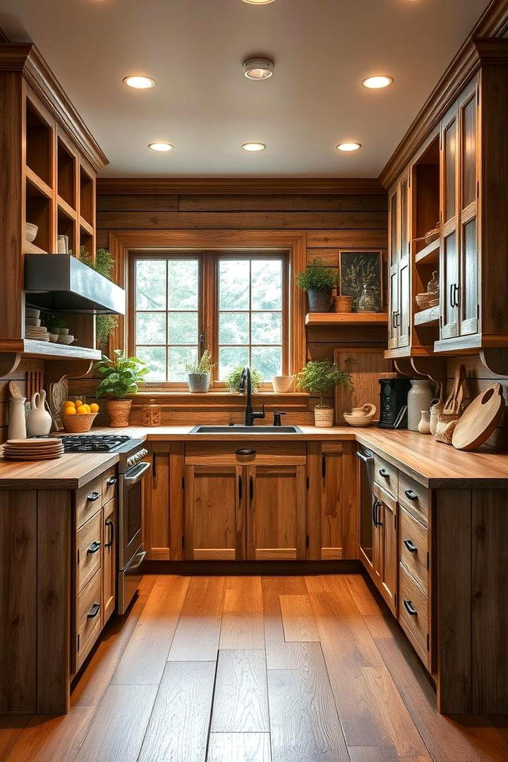 Rustic Farmhouse U Shaped Kitchen - 30 U Shaped Kitchen Ideas