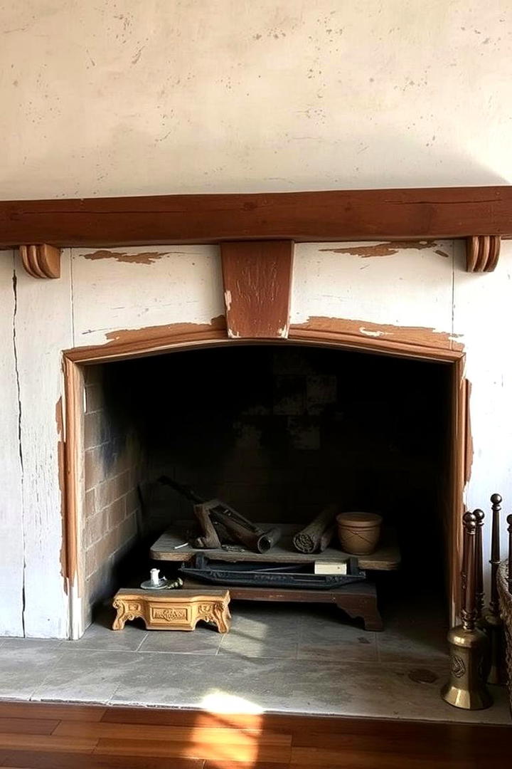 Rustic Heritage Finish - 30 French Country Fireplace Ideas