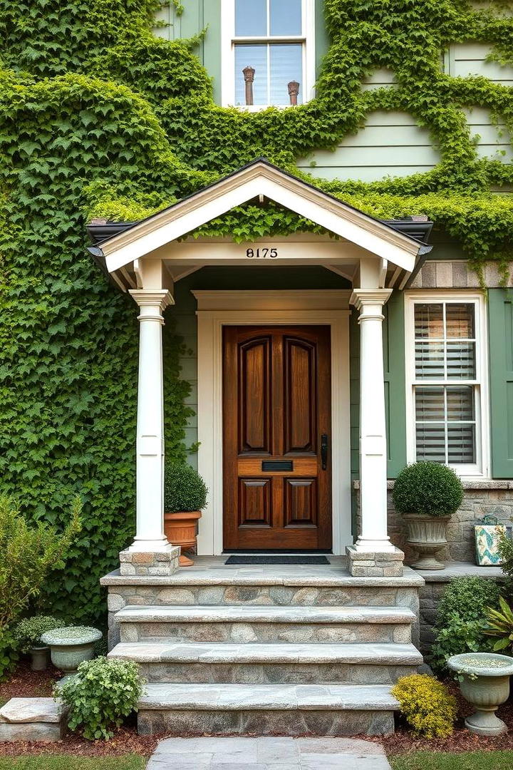 Rustic Ivy Green Revival - 30 Green Exterior House Paint Ideas