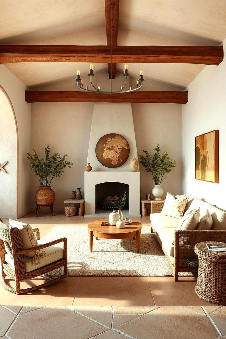 Rustic Modern Blend - 30 Mediterranean Living Room Ideas