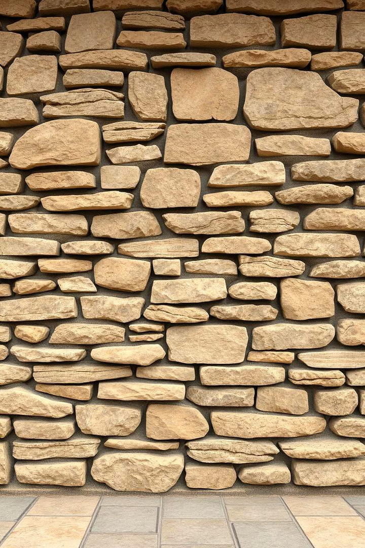 Rustic Natural Stone Wall - 30 Stone Wall Ideas