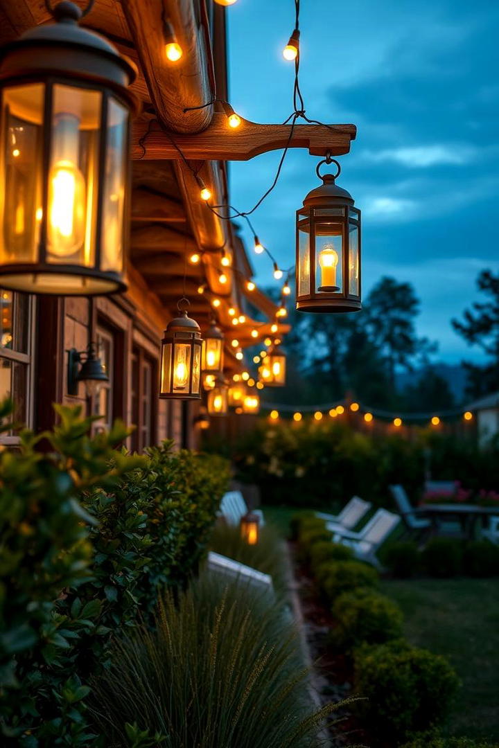 Rustic Outdoor Lighting - 30 Rustic Landscaping Ideas