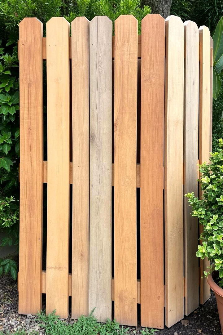 Rustic Pallet Wood Corner Fence - 30 Corner Fence Ideas