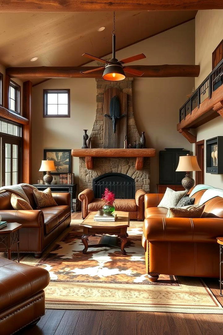 Rustic Ranch Charm - 30 Western Living Room Ideas