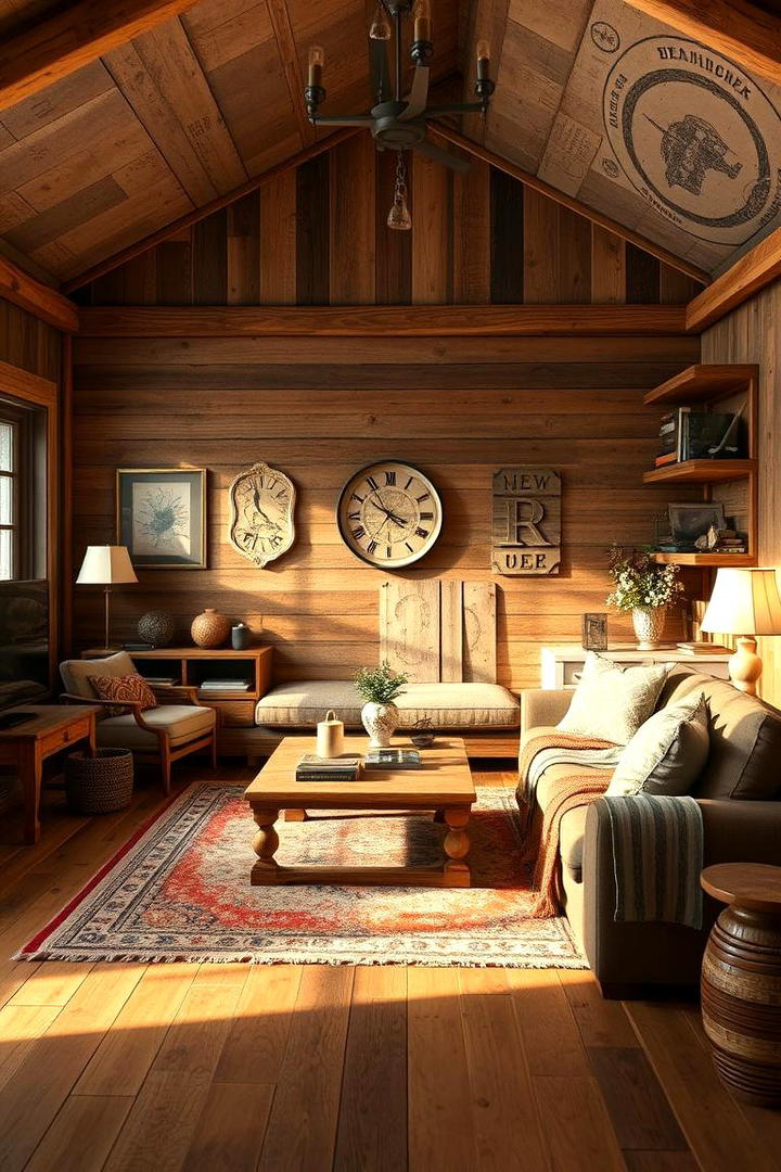 Rustic Reimagined Space - 30 Awkward Living Room Layout Ideas