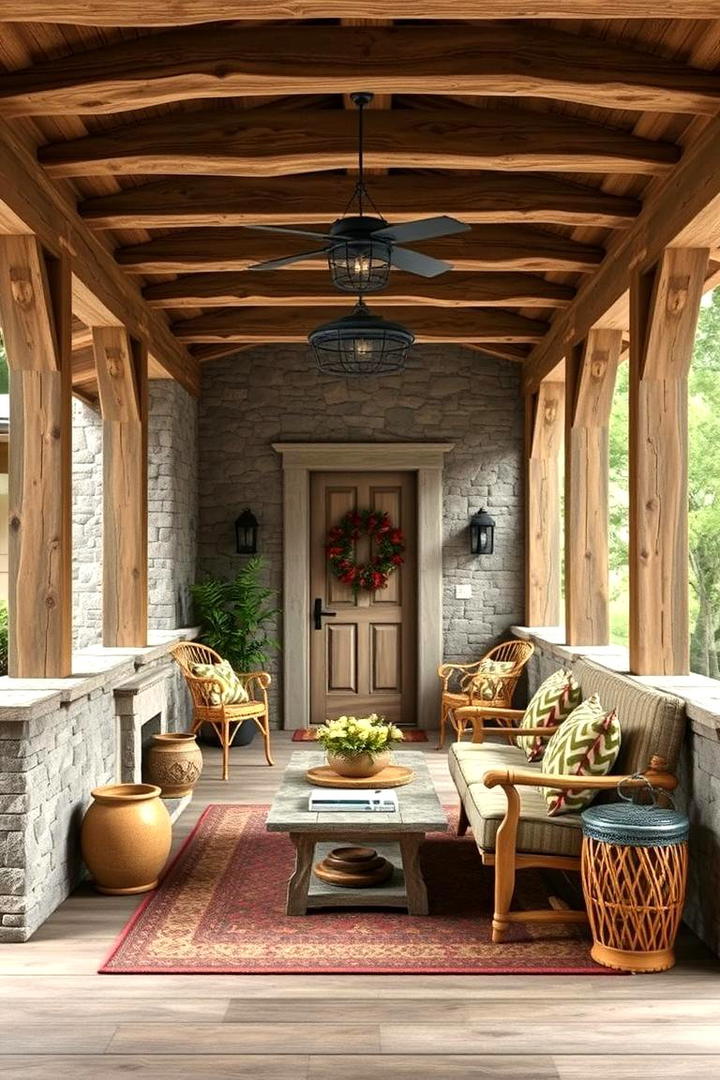 Rustic Retreat Hideaway - 30 Enclosed Porch Ideas