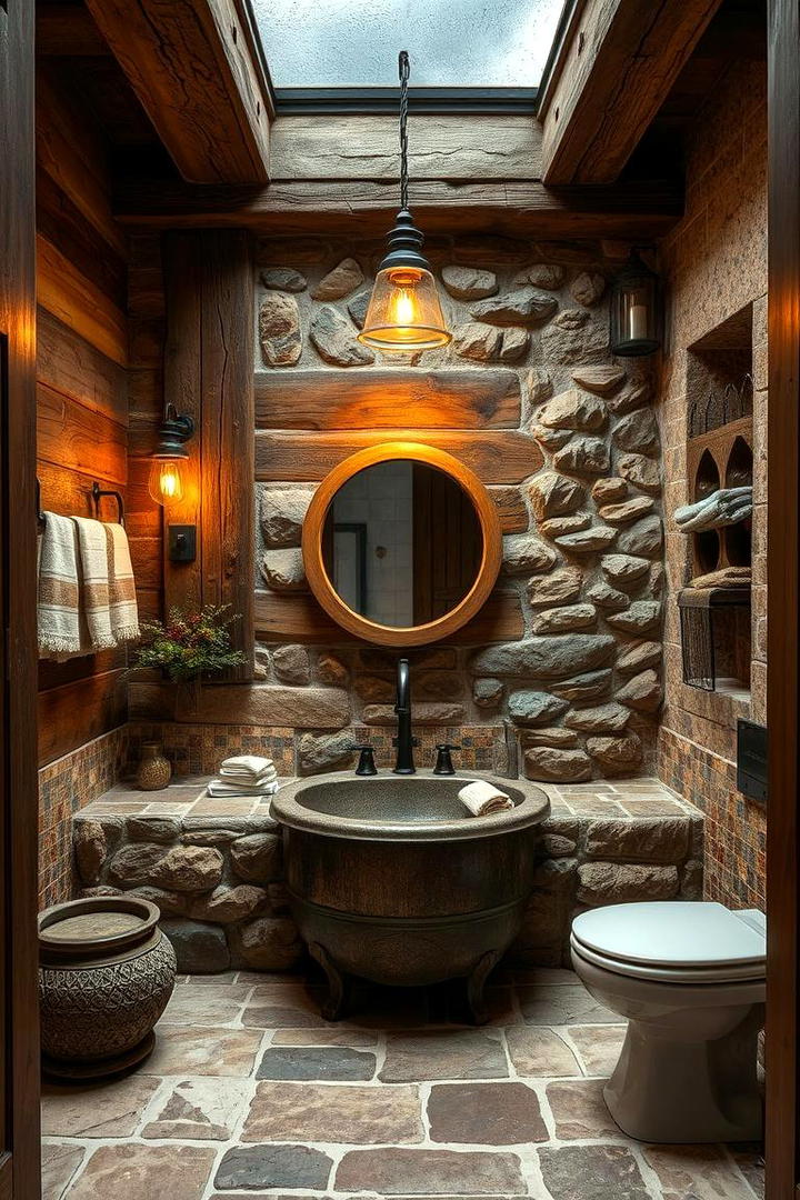 Rustic Retreat Wet Room - 30 Wet Room Ideas