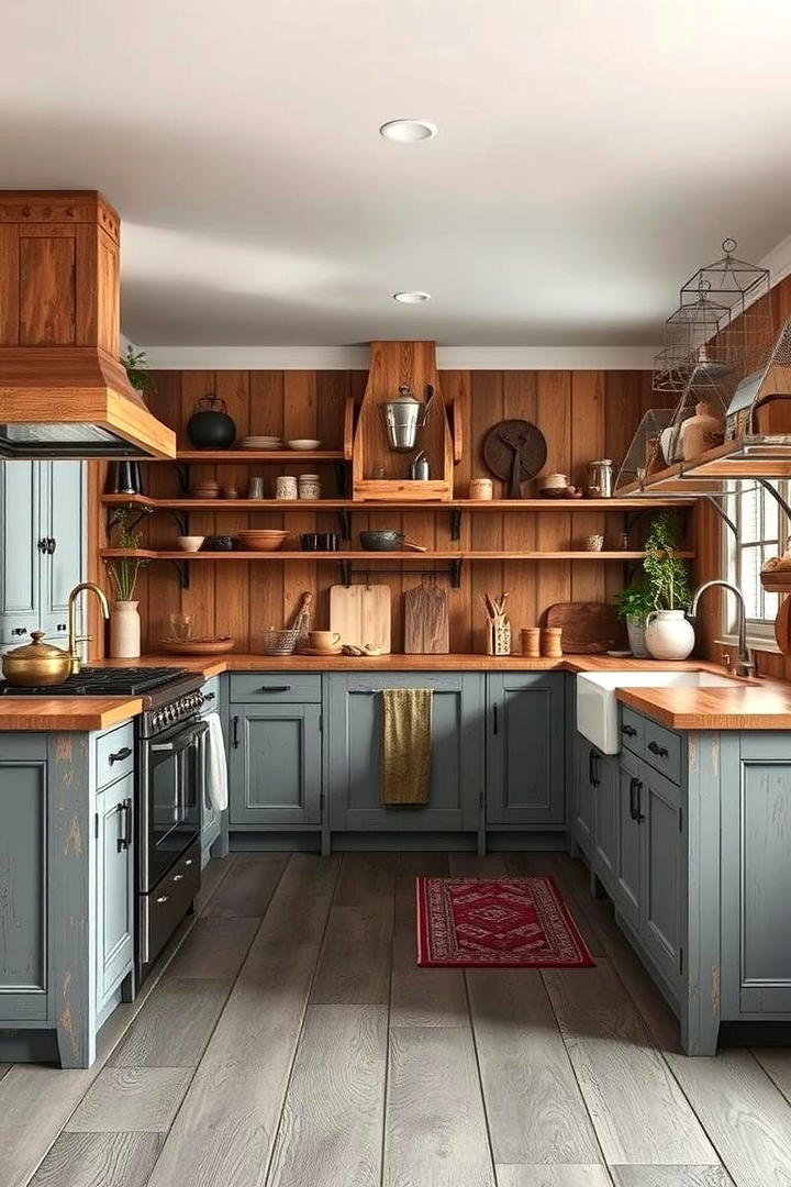 Rustic Warmth in Grey Toned Kitchens - 30 Kitchens With Grey Floors