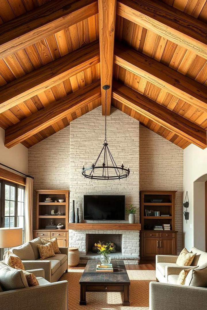 Rustic Wooden Beams - 30 Accent Ceiling Ideas