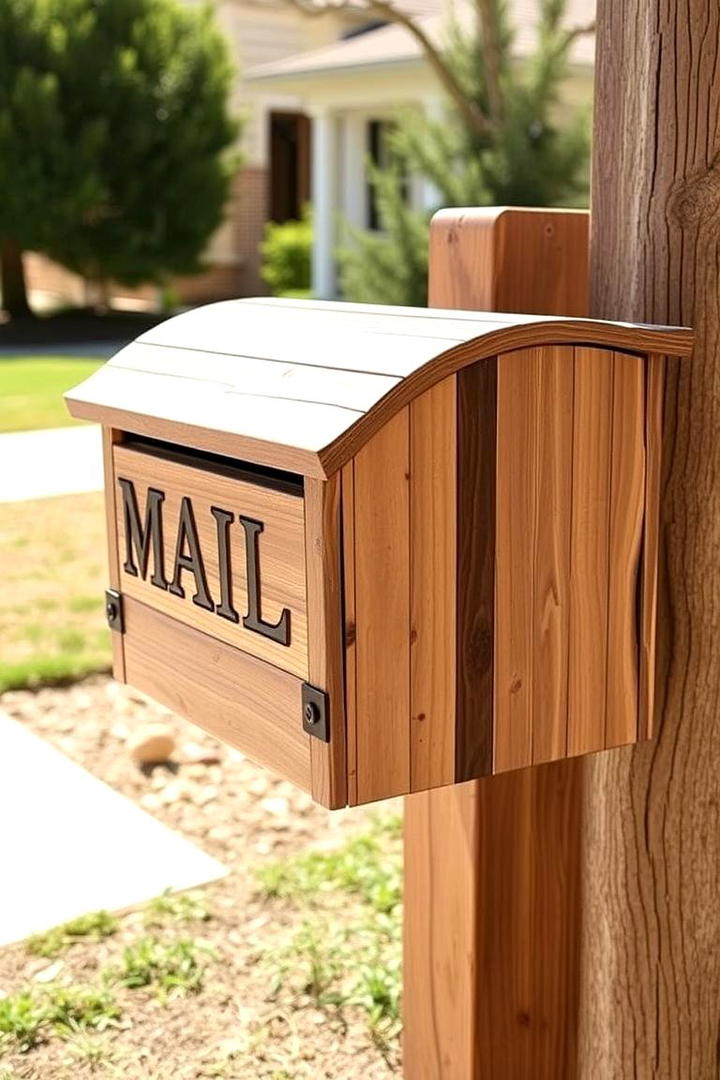 Rustic Wooden Mailbox Makeover - 30 Mailbox Decor Ideas