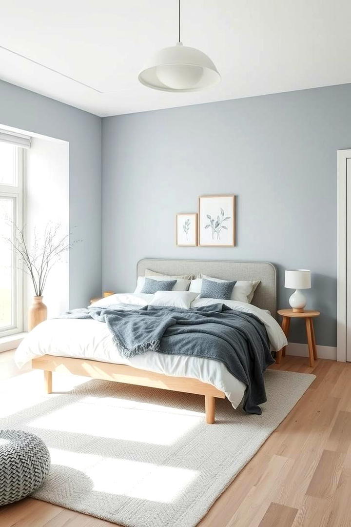 Scandi Inspired Oasis - 30 Blue and Grey Bedroom Ideas