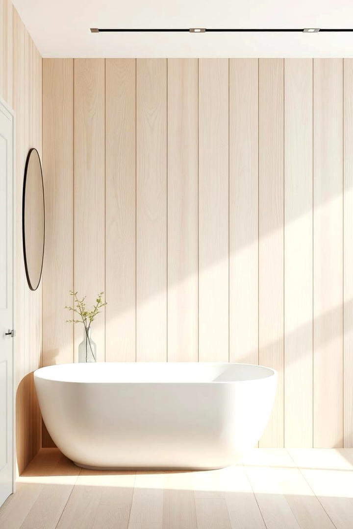 Scandinavian Light Wood - 30 Bathroom Wall Ideas