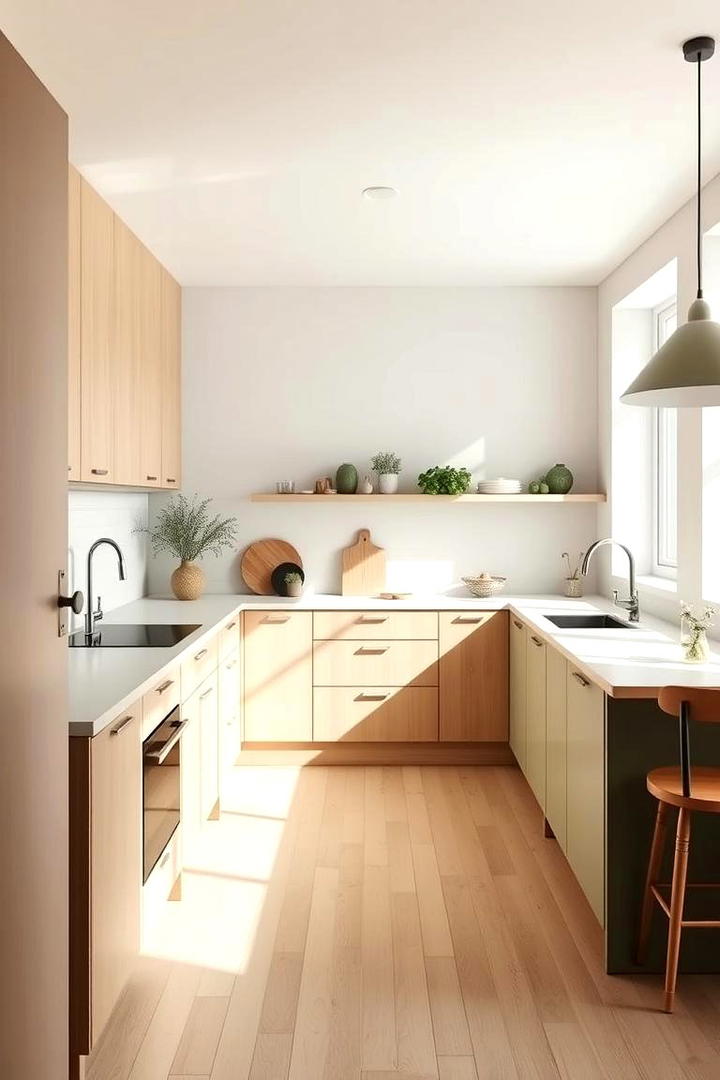 Scandinavian Olive Green Simplicity - 30 Olive Green Kitchens