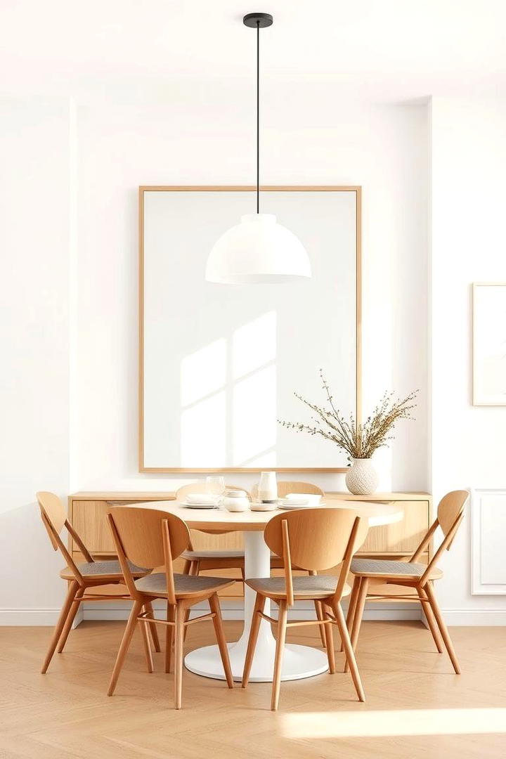 Scandinavian Simplicity - 30 Dining Room Mirror Ideas