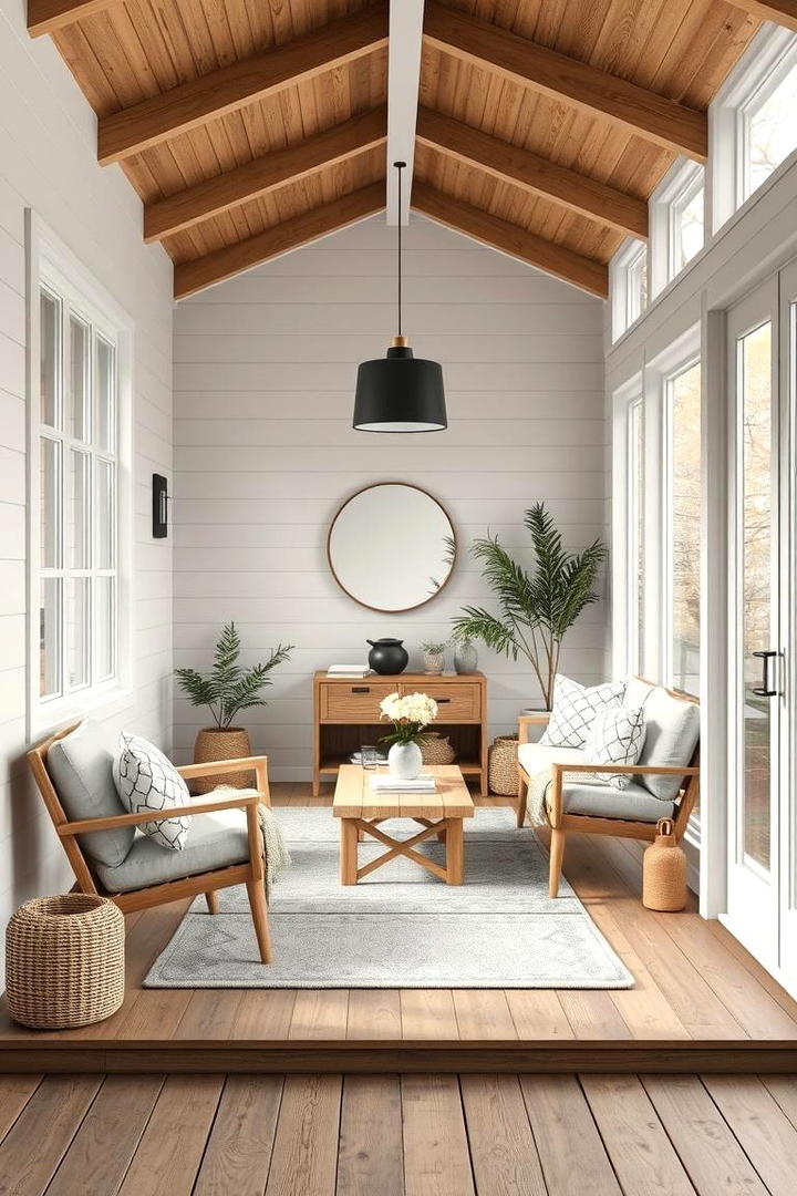 Scandinavian Simplicity - 30 Enclosed Porch Ideas