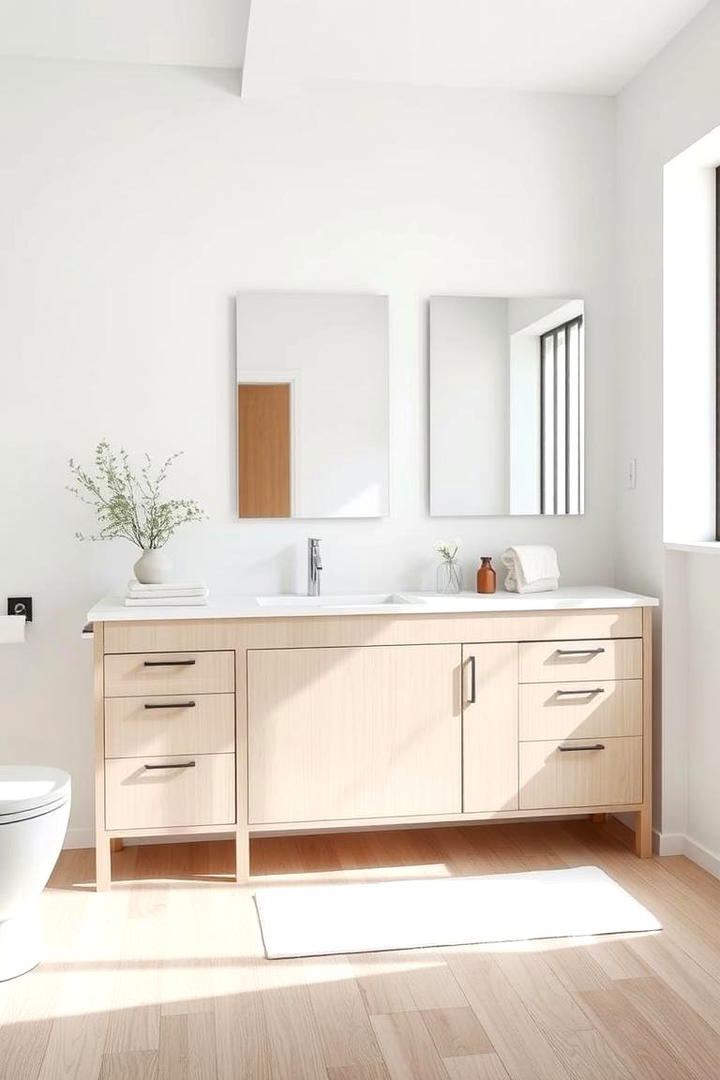 Scandinavian Simplicity Vanity - 30 Small Bathroom Vanity Ideas