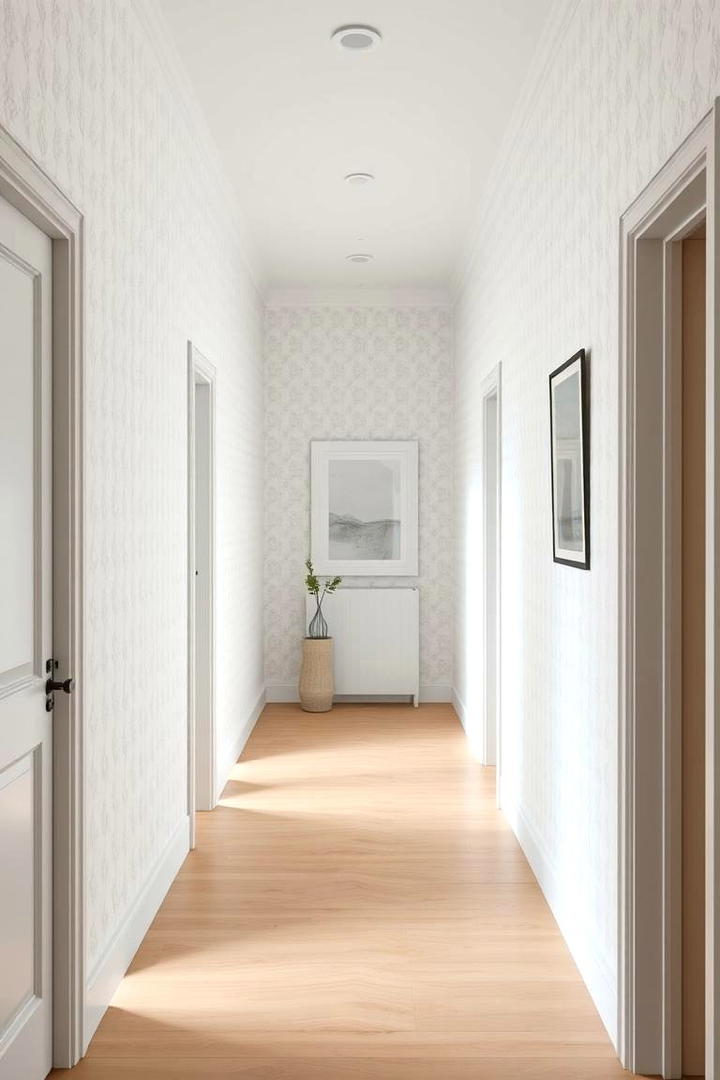 Scandinavian Simplicity for a Clean Airy Hallway - 30 Hallway Wallpaper Ideas