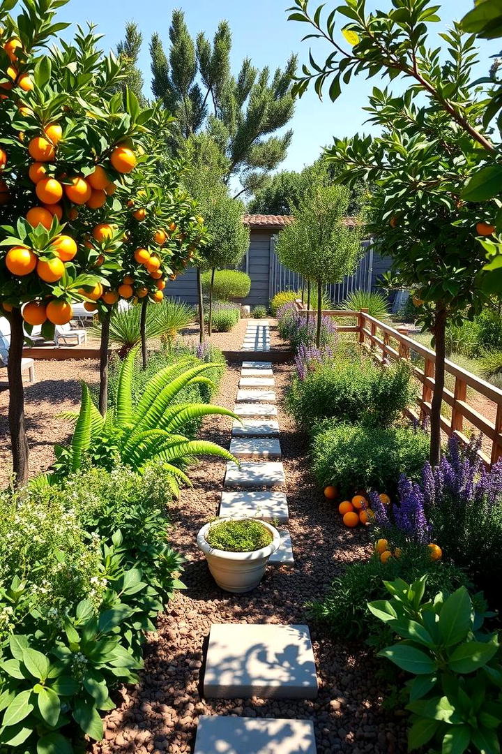 Scented Citrus and Herb Patch - 30 Mediterranean Garden Ideas