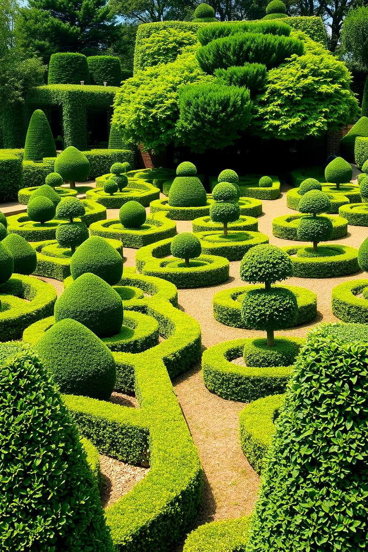 Sculpted Topiary Displays - 30 hillside landscaping ideas