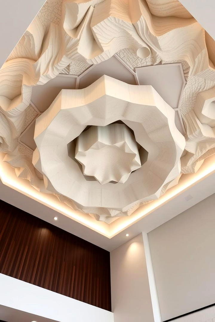 Sculptural Ceiling Elements - 30 Accent Ceiling Ideas