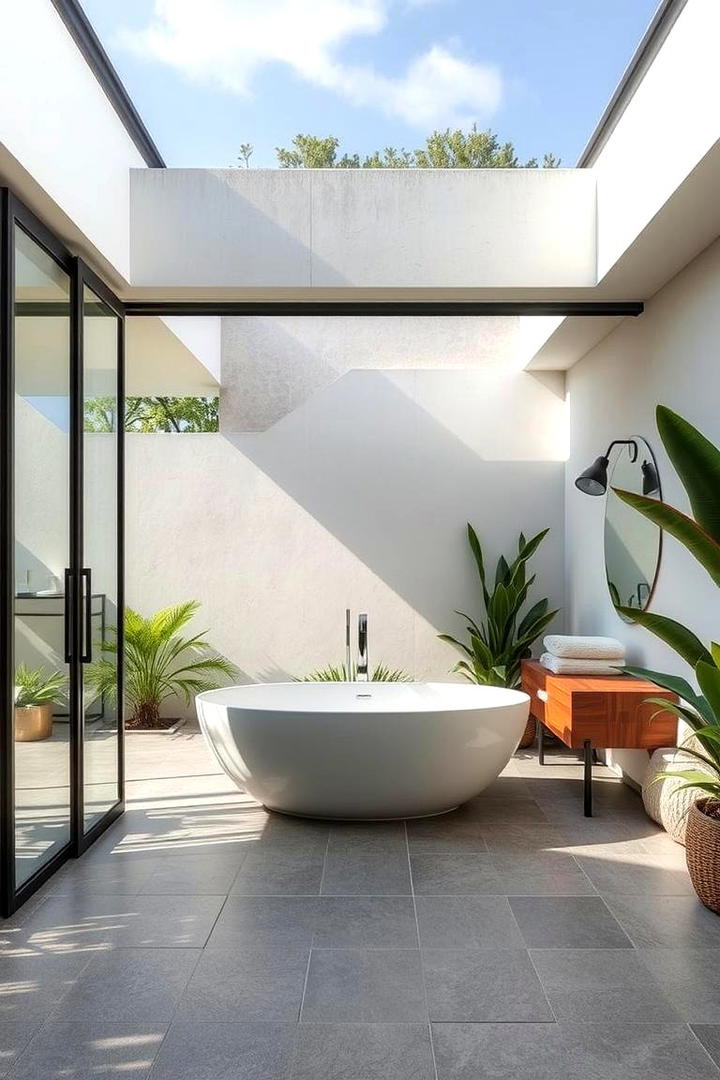 Seamless Indoor Outdoor Flow - 30 Outdoor Bathroom Ideas