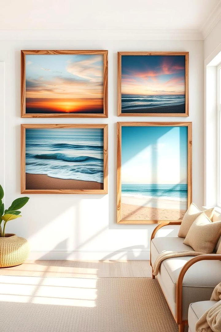 Seaside Serenity Wall Art - 30 Coastal Decor Ideas