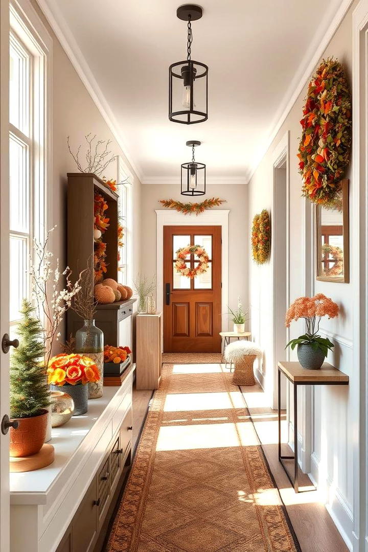 Seasonal Decor Displays - 30 Hallway Decor Ideas