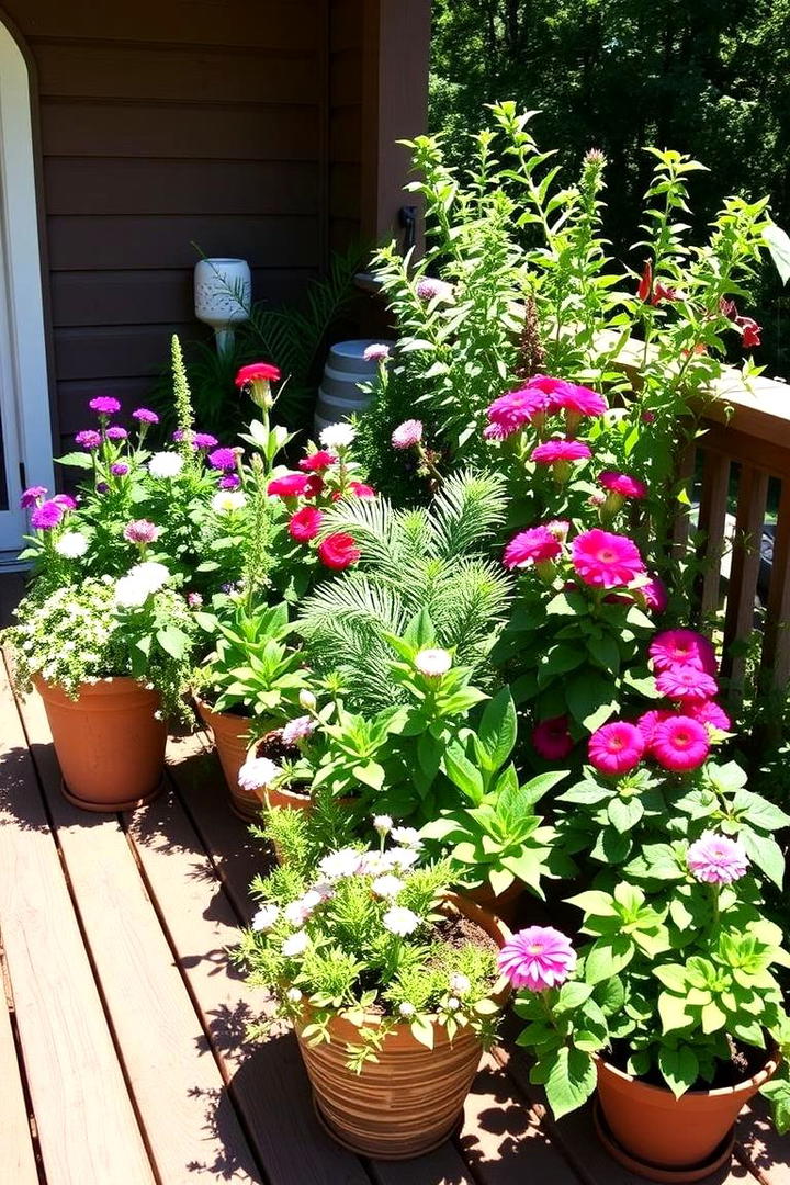 Seasonal Plant Showcase - 30 Deck Decorating Ideas With Plants