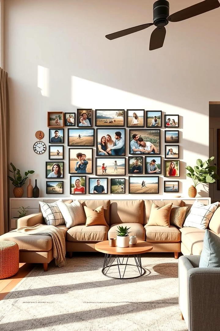 Seasonal Rotation Display - 30 Family Picture Wall Ideas