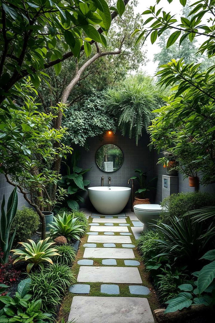 Secluded Garden Oasis - 30 Outdoor Bathroom Ideas