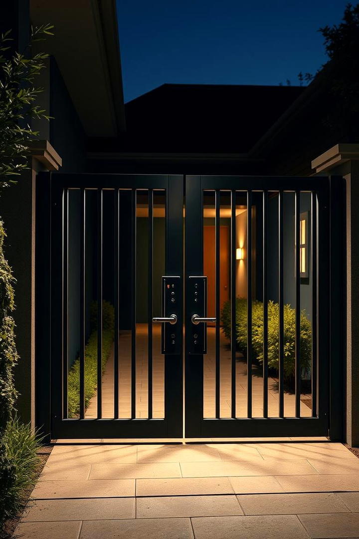 Security Focused Design Gate - 30 Front Gate Ideas