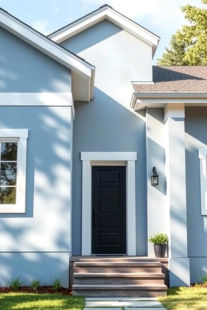 Serene Sky Blue Facade - 30 Blue Exterior House Colors