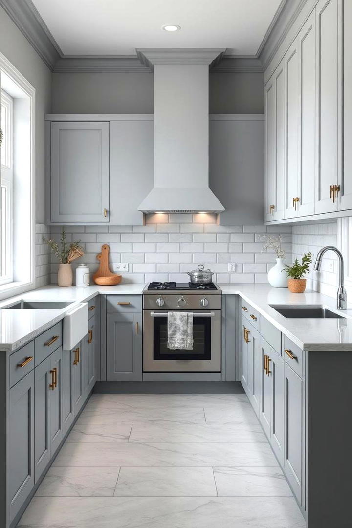 Serene and Timeless Style - 30 Grey and White Kitchen Designs