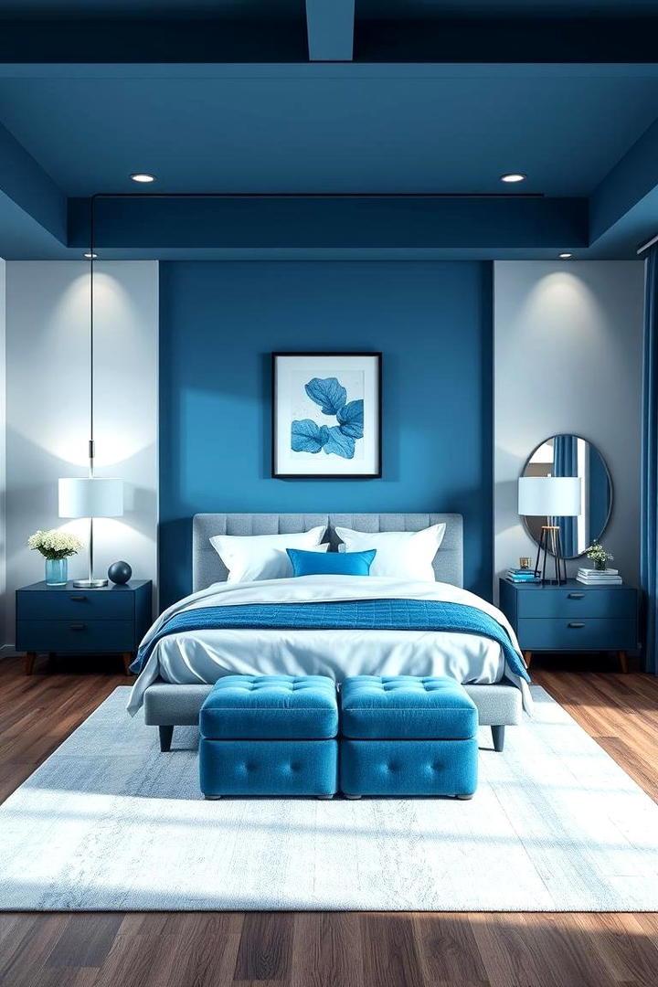 Serenity with a Modern Twist - 30 Blue and Grey Bedroom Ideas