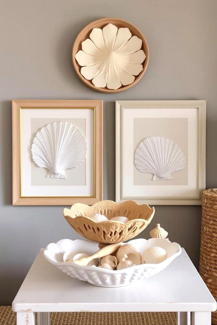 Shell Accents - 30 Coastal Decor Ideas