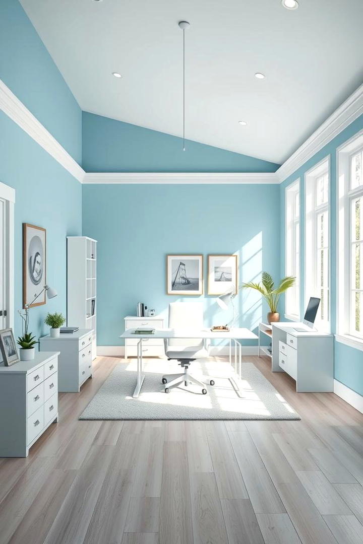 Sky Blue Inspiration - 30 Home Office Paint Colors