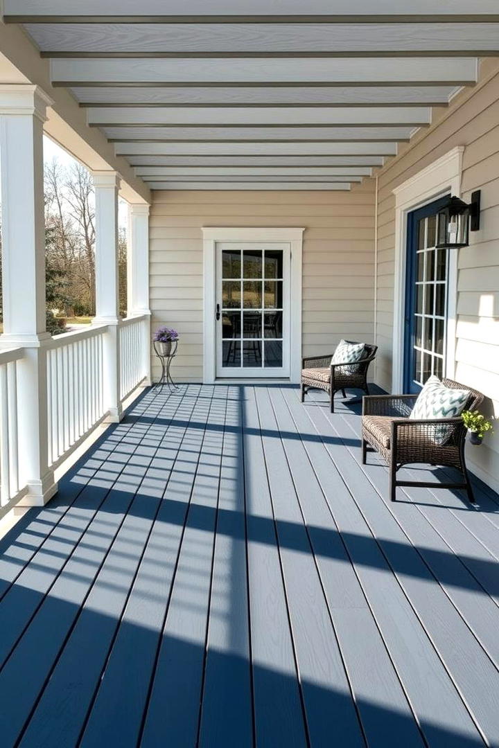 Slate Blue and Ivory - 30 Two Tone Deck Color Schemes