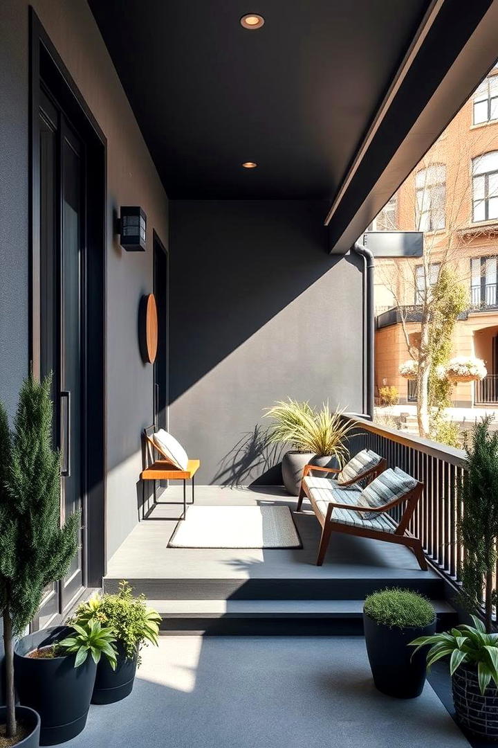 Sleek Charcoal for Contemporary Style - 30 Porch Paint Colors